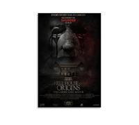 HUERWJRBJ Póster de Hell House Llc Origins The Carmichael Manor, pinturas de arte moderno, cubierta de lienzo estético, pósteres de arte de pared, adecuado para cualquier lugar, 50 x 75 cm, estilo sin