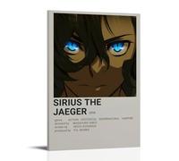 HUERWJRBJ Sirius The Jaeger - Póster de anime de arte moderno, pintura estética, cubierta de lienzo, pósteres artísticos para pared, adecuado para cualquier lugar, 50 x 75 cm, estilo marco