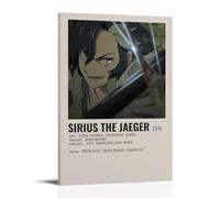 HUERWJRBJ Sirius The Jaeger - Póster de anime de arte moderno, pintura estética, cubierta de lienzo, pósteres artísticos para pared, adecuado para cualquier lugar, 30 x 45 cm, estilo marco