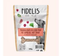 Huesitos de entrenamiento Ternera con frambuesas y espinacas 100 g