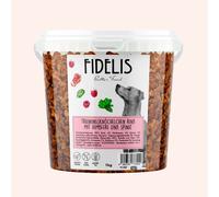 Huesitos de entrenamiento Ternera con frambuesas y espinacas (cubo de 1 kg)