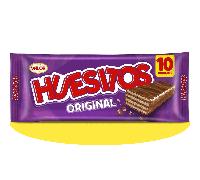 Huesitos Original Pack Ahorro 10 Unidades, Barritas de Barquillo Recubiertas de Chocolate con Leche, Chocolate VALOR, 20g por Barrita, 10 Unidades