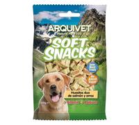 Huesitos Soft snacks duo Arquivet para perros sabor Arroz y Salmón