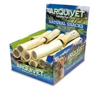 Hueso de búfalo relleno de palitos de piel - 16 cm - Caja expositora de 20 unidades - 4.600 g
