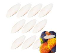Hueso de sepia para loro - 10 piezas de piedra para pico de pájaro, juguete de hueso de sepia para masticar, juguetes de hueso de sepia para pájaros | Juguete masticable para loros co