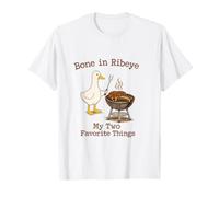 Hueso en chuletón mis Dos Cosas favoritas Filete a la Parrilla Amante Camiseta