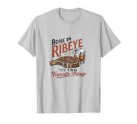 Hueso en chuletón mis Dos Cosas favoritas Filete a la Parrilla Amante Camiseta