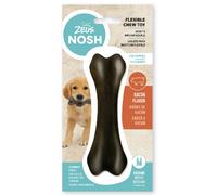 Hueso masticable flexible Zeus Nosh para cachorros, con sabor a tocino | 15 cm