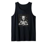Huesos coronados con un atuendo de ambiente real Camiseta sin Mangas