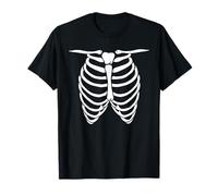 Huesos de anatomía Humana Esqueleto de Halloween Jaula de Costillas Camiseta