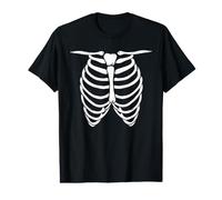 Huesos de anatomía Humana Esqueleto de Halloween Jaula de Costillas Camiseta gráfica económica