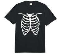 Huesos de anatomía Humana Esqueleto de Halloween Jaula de Costillas Comfort Colors Adult Heavyweight T-Shirt