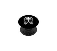 Huesos de anatomía Humana Esqueleto de Halloween Jaula de Costillas PopSockets PopGrip Adhesivo