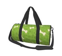 Huesos de Pata de Perro Verde, Bolsa de Viaje de Gran Capacidad, Bolso Redondo, Bolsa de Viaje Deportiva, Bolsa de Mano, Bolsa de Fitness