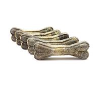 Huesos masticables DOGBOSS Ingredientes 100% Naturales, Diferentes tamaños y sabores (5 Huesos con Bacalao, 22 cm)