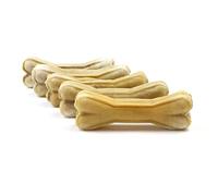 Huesos masticables DOGBOSS Ingredientes 100% Naturales, Diferentes tamaños y sabores (5 Huesos con Rumen, 22 cm)