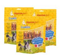 Huesos masticables para perro (hechos de piel de búfalo envueltos en carne de filete de pollo deshidratado y cecina de alta calidad, bajos en grasa y fáciles de digerir)