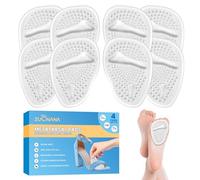 Huesos metatarsianos | Huesos metatarsianos para mujeres (4 pares de inserciones de zapatos para mujeres) | Inserciones de tacón alto de gel suave | almohadillas de bola invisibles para aliviar el