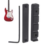 Huesos para guitarra acústica, pasadores de cuerda con llave Allen de 1,5 mm para insertos de puente, sillín de hueso y sillín superior, para instrumentos musicales, ukelele y banjo, para jugadores