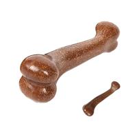 Huesos para perros, artículo masticable para perros | Robusto juguete hueso para perros agresivos - Huesos de perro con sabor a carne de vacuno, bocadillo masticable natural para cachorros, comida de