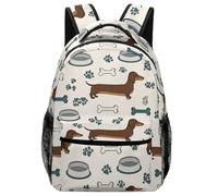 Huesos Y Patas De Perro Sausage Mochila Informal Antirrobo Mochila Del Ordenador Gran Capacidad Mochilas Deportivas Para Trabajo Viaje Vuelta Al Cole 29X40Cm