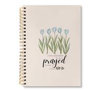 huester Diario floral de tulipanes cristianos, diario de oración religiosa para mujeres, I Still Remember the Days I Prayed, cuadernos bíblicos para tomar notas, cuaderno de espiral de tapa dura de la