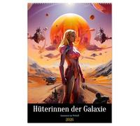 Hüterinnen der Galaxie (Wandkalender 2026 DIN A2 hoch), CALVENDO Monatskalender: Starke Frauen im All im Kampf für Freiheit und Gerechtigkeit.