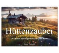 Hüttenzauber - Ein visueller Streifzug durch Norwegens Wildnis (Wandkalender 2026 DIN A2 quer), CALVENDO Monatskalender: Begleite mich bei einem visuellen Streifzug durch Norwegens Wildnis!