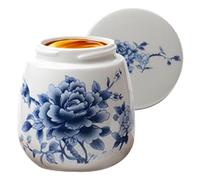 Huevera con cáscara - Hueveras de cerámica 220 ml | Cazador furtivo de soporte vintage con tapa, coddlers de huevos para desayuno, servicio de cocina al vapor, cocina casera, postres p