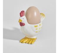 Huevera con forma de gallina de gres