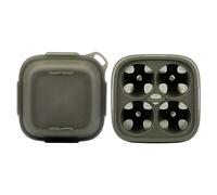 Huevera de camping - 4 rejillas | Huevos - Campiing Egg Carrier - de almacenamiento resistente a los golpes para senderismo, viajes, pícnic, viajes por carretera, , familia, azul, portátil