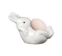 Huevera de conejito,Huevera de conejito - Hueveras de hervidas - Lindos soportes de huevos de cerámica para cocina, soporte para huevos de decoración de Pascua, bandeja de una sola huevera