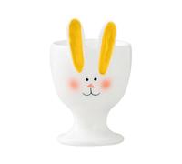 Huevera de conejo genérica,Soportes para huevos individuales de cerámica para cocina,Bunny Statue Eggs Cup,Decoración de Pascua,Expositor cosmético en formas de anillo (B)
