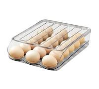 Huevera de gran capacidad para el frigorífico Bandeja organizadora de huevos apilable para el frigorífico Plástico transparente (1 capa)