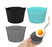 Huevera de silicona - Tazas reutilizables para caza furtiva, cuecehuevos no t xico | Cocer huevos escalfados de forma sencilla y rápida, apto para microondas, ideal para desayunos saludables