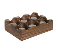Huevera Home ESPRIT Natural Madera de Acacia 15 x 10 x 4 cm - Marca: Home ESPRIT - EAN: 8424002127572