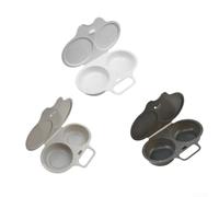 Huevera Microondas 3 Unidades Cocinar Huevo para rápido Huevera | Cocción rápida 2 min, sin aceite, para ideal desayunos exprés, apto microondas estándar, para fácil limpieza