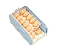 Huevera para - Contenedor apilable, organizador para huevos de con rotación automática y estable compartimentos separados | para casa, cocina, despensa o falso techo