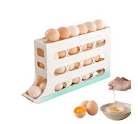 Huevera Para Nevera | Hueveras Para Frigorifico | Dispensador De Huevos | Caja De Almacenamiento De Huevos | Bandeja Para Huevos Con Ruedas Automáticas De 4 Niveles 30 Recipiente De Huevo