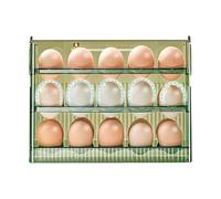 Huevera Para Nevera - Marcadores Temporizador Para Dispensador Plegable De 30 Huevos | Organizador De Nevera Fácil De Limpiar | Preparadores De Comida Para Padres Comprometidos, Mostrador De