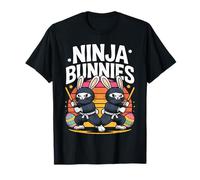 Huevo caza conejito ninjas divertido Pascua Ninja Conejitos novedad Camiseta