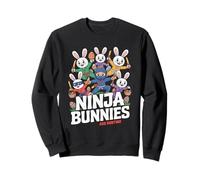 Huevo caza conejito ninjas divertido Pascua Ninja Conejitos novedad Sudadera