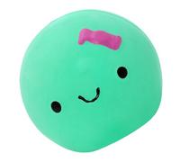 Huevo chirriante para perros, juguete de goma de látex, divertido para masticar mascotas, diseño de muñeco de huevo, bola de colores , accesorio de sonido de animales interactivos, herramienta de