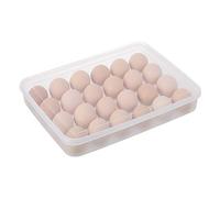 Huevo contenedor 30 huevos refrigerador contenedor con tapa plástico portátil apilable grande huevo titular proteger huevo fresco