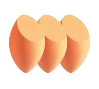 Huevo cosmético de color suave y elástico, esponja de maquillaje vibrante, logra looks de maquillaje perfectos sin esfuerzo(3PCS-F)
