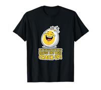 Huevo Crack Up Juego de Palabras Humor Papá Broma Declaración Divertida Camiseta