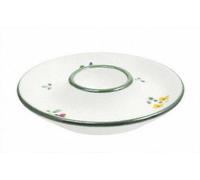 Huevo De Cerámica Gmundner Con Flores Dispersas Liso 12 Cm