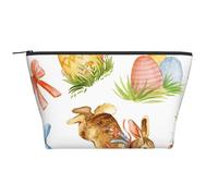 Huevo De Conejo De Pascua Acuarela, Bolsa de artículos de tocador Bolsa de Maquillaje Bolsa de cosméticos Bolsa de artículos de tocador de Viaje portátil