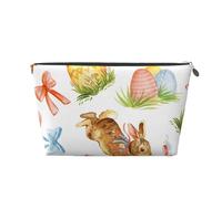 Huevo De Conejo De Pascua Acuarela, Bolsa de artículos de tocador Bolsa de Maquillaje Bolsa de cosméticos Bolsa de artículos de tocador de Viaje portátil