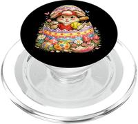 Huevo de Conejo de Pascua de sóftbol incubado | Bonita Sorpresa PopSockets PopGrip para MagSafe